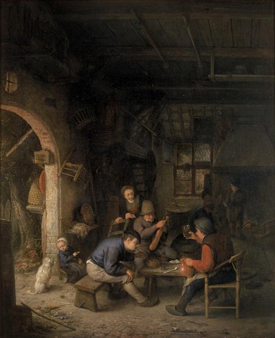 Contadini in una locanda da Adriaen Jansz. van Ostade